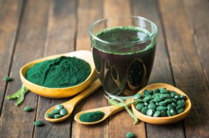 Spirulina is high protein food for vegetarian diet