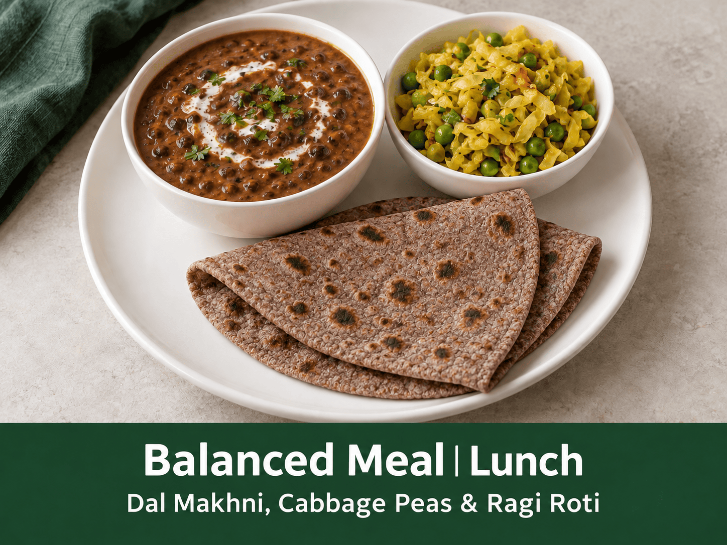 balanced meal lunch